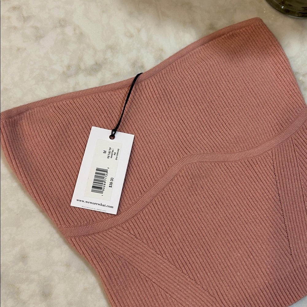 NWT WeWoreWhat Ribbed Tube Top - Picture 10 of 10